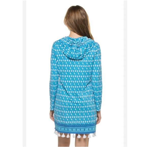 Cabana Life Blue and White Floral Cover-Up cover up size 2X NWT - Picture 2 of 10